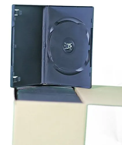 Stück CD/DVD-Hüllen Schwarz Single 25