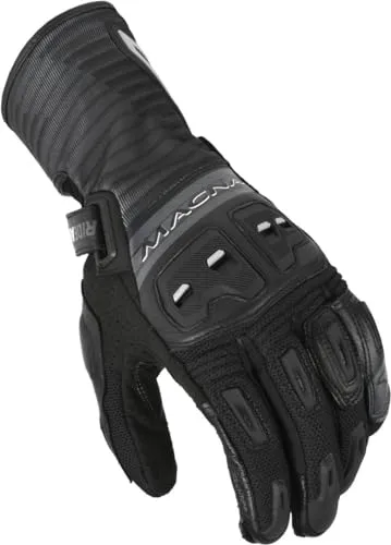 Macna Shellar perforierte Motorradhandschuhe, schwarz, Größe M