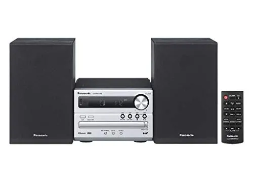 Panasonic SC-PM250 Mikroanlage - Elegantes Microsystem in Silber, ideal für kraftvollen Sound und platzsparende Nutzung in jedem Raum.