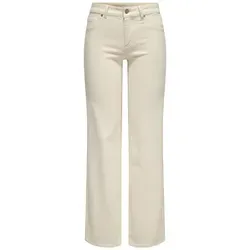 ONLY Onlblush Mid Straight DNM Dot Noos Jeans in beige von ONLY