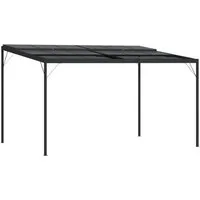 vidaXL Pavillon Anthrazit 4x3 m - Stabil und stilvoll - Moderner Pavillon aus Aluminium und Stahl für Schatten und Schutz bei Outdoor-Events. Ideal für Grillabende und Familientreffen. Einfache Montage und langlebige Materialien.