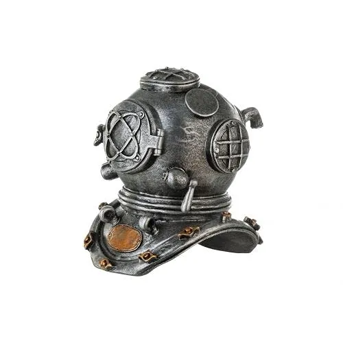 Brillibrum Design Steampunk Deko Firgur Taucherhelm Mechanical Skulptur Zahnrad Dekoration Industrial Steam Punk Kunst Figur (Helm/Variante 3)