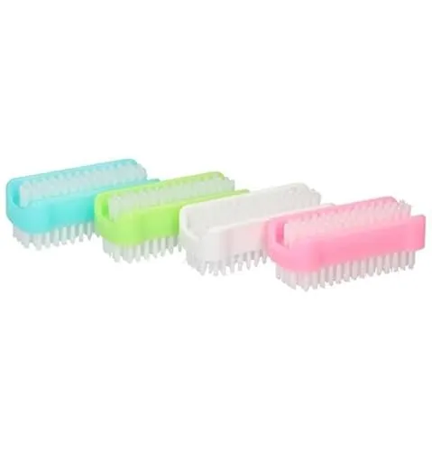 Nagelbürste, doppelseitig, 1 aus 4 Farben, Handwaschbürsten, Maße: ca. 9 x 3 x 4 cm 1 x