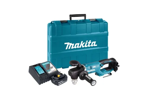 Makita DDA 450 RM1K Akku Winkelbohrmaschine 18 V mit 4,0Ah Akku - Vielseitige Akku Winkelbohrmaschine für präzise Bohrarbeiten, ausgestattet mit zwei Geschwindigkeitsstufen und ergonomischem Griff. Ideal für enge Platzverhältnisse und lange Einsätze.
