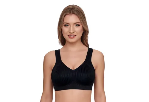 Susa Bügelloser BH Susa Cremona BH ohne Bügel 7761 (100 B Schwarz)