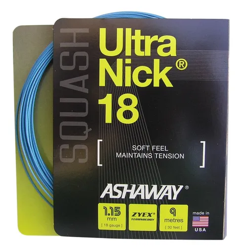 Ashaway Squashsaite UltraNick 18 blau 9m Set