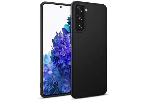 CoolGadget Handyhülle Black Series Handy Hülle für Samsung Galaxy S22 6,1 Zoll, Edle Silikon Schlicht Robust Schutzhülle für Samsung S22 5G Hülle