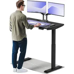 Desktronic HomeOne Elektrisch höhenverstellbarer Schreibtisch 120x60cm Schwarz