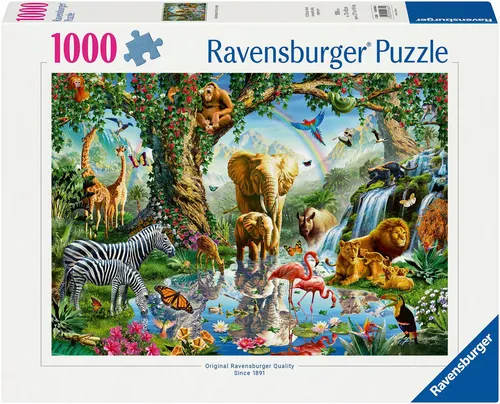 Ravensburger Puzzle Abenteuer im Dschungel, 1000 Puzzleteile, Made in Germany