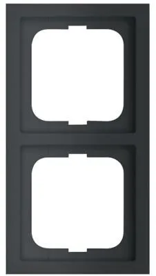 Busch-Jaeger 1722-885K Abdeckrahmen, future linear, 2-fach Rahmen, schwarz matt (2CKA001754A4420)