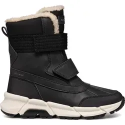 Geox J FLEXYPER Plus Boy Snow Boot, Black, 35 EU - Wanderschuhe mit maximaler Wasserundurchlässigkeit und Atmungsaktivität für optimalen Schutz bei Regen, ideal für kalte Tage dank thermischer Isolierung und einfacher Handhabung.