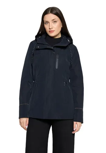 GIL BRET Damen Outdoorjacke Größe 48, Schwarz Navy - Leichte Outdoorjacke mit Kapuze für Damen, ideal für frische Luft und Alltag. Praktische Eingrifftaschen bieten Platz für kleine Utensilien. Pflegeleicht und im modernen Regular Fit.