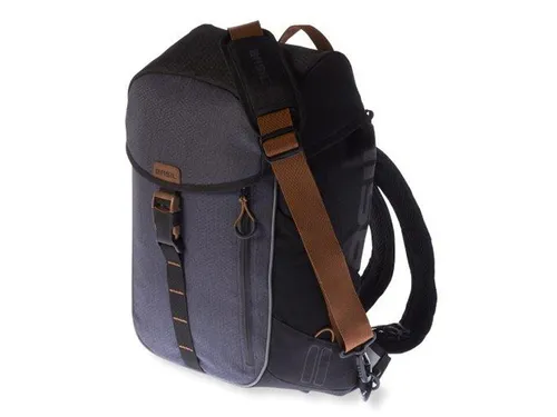 Basil Miles Fahrradtasche, Grau (Black Slate 17665) in braun von Basil