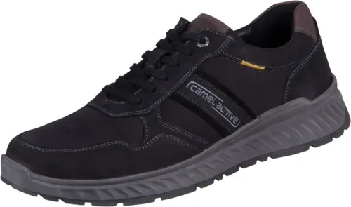 camel active Herren Sneaker Low 54WOA05 Schwarz 44 - Herren-Sneaker aus langlebigem Leder, atmungsaktiv mit herausnehmbarer Innensohle und markanter Gummi-Außensohle für optimalen Halt.