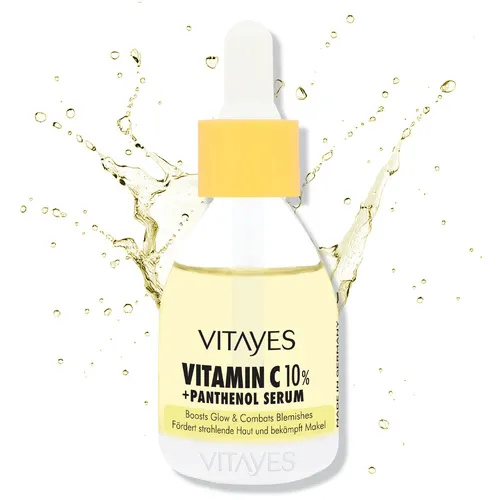 Vitamin C 10% + Panthenol Serum. Hautflecken-Reduktion & Sofortiger Glow 30 ml