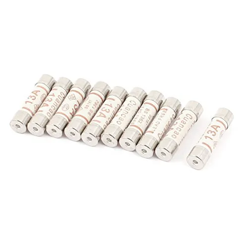 sourcing map 10er Packung Keramik Sicherung 13A 6x25mm Feinsicherungen