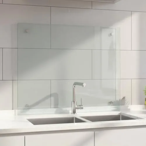 Küchenrückwand Klarglas 80x40CM in weiß von Mucola