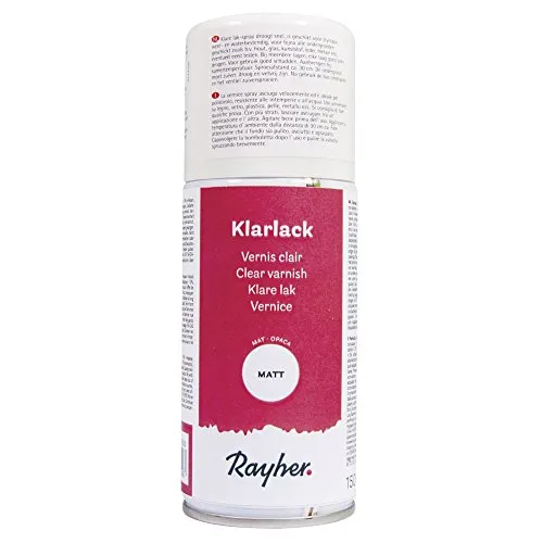 Rayher 3400500 Klarlack, matt, Dose 150ml, matt