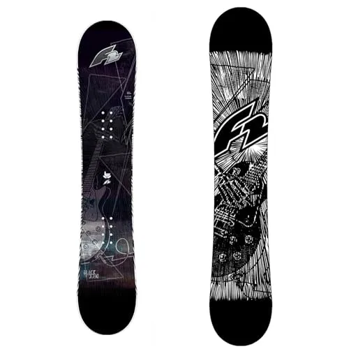 F2 Herren Snowboard Black Deck 155w cm