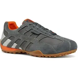 Geox Sneaker Snake Original A - Atmungsaktive Herren-Schuhe in Dunkelgrau, Größe 45 (12) - Sneaker mit Geox RESPIRA Technologie für optimale Atmungsaktivität und Komfort. Ideal für den Alltag, langlebig und modern im Design.