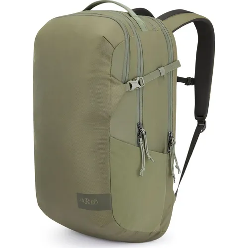 Rab Depot 28 Rucksack in Dark Olive (M) - Daypacks und Businessrucksäcke mit wasserdichter Laptophülle, ideal für Arbeit, Freizeit und Reisen – robust, nachhaltig und mit durchdachten Fächern für maximale Ordnung.