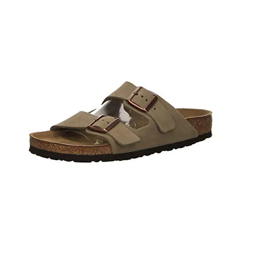 Birkenstock Damen Arizona Sandalen, Taupe, 37 EU Schmal - Herrenmode: Bequeme Sandalen mit original BIRKENSTOCK Soft Footbed für optimalen Komfort und Unterstützung den ganzen Tag.