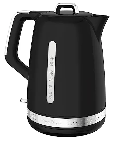 Moulinex Elektrischer Wasserkocher 1,7 l - Toaster mit Vintage-Design: Schnelles Kochen mit 2400 W Leistung, großer 1,7 l Fassungsvermögen und praktische automatische Abschaltung für Sicherheit und Komfort.