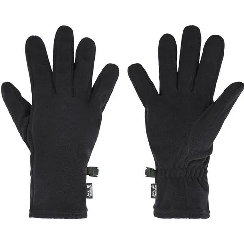 Jack Wolfskin REAL STUFF GLOVE Fleecehandschuhe schwarz XS - Handschuhe aus 100% Polyester, warm und bequem für kalte Tage, ideal für Outdoor-Aktivitäten und den Alltag.