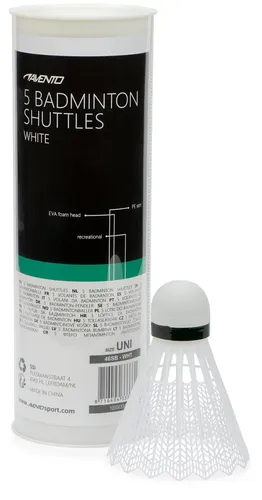 Federbälle Avento 5 Badminton Federbälle  Farbe wess