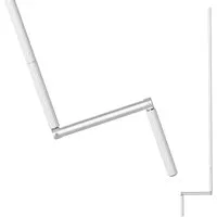 BAUHELD Rollladen Kurbelstange 100cm Weiß von Bauheld
