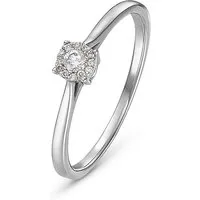 CHRIST Diamantring 585er Weißgold mit 13 Diamanten - Eleganter Damenring aus 585er Weißgold mit 13 funkelnden Diamanten. Ideal für besondere Anlässe und als zeitloses Schmuckstück.