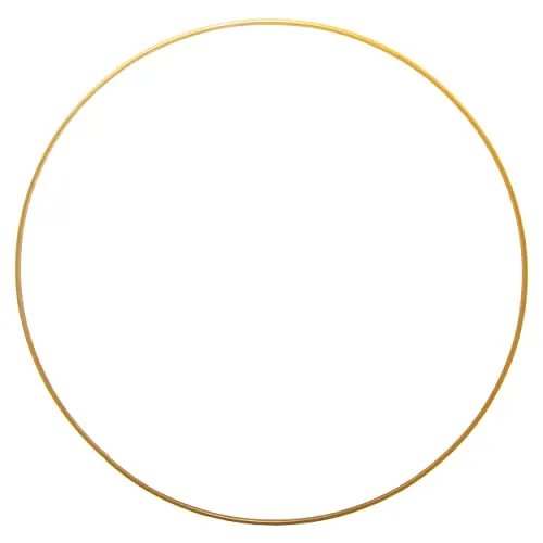 Blümelhuber Metallringe zum Basteln Deko Hochzeit - Ringe Gold Deko Frühling Pflanzen Deko Trockenblumen Kranz Rohling (35 cm)