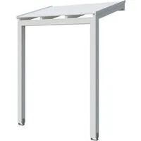 SKAN Holz Vordach Prerow weiß 203x128 cm von SKAN HOLZ