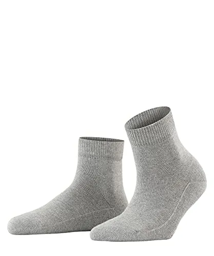 FALKE Damen Stoppersocken Light Cuddle Pads W Hp Baumwolle rutschhemmende Noppen 1 Paar, Grau Mid Grey Melange 3530, 35/38 EU