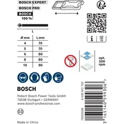 Bosch Accessories Expert for Ceramic 2608587169 Glas- und Fliesenbohrer 5-teilig - Bohrer Bits für Fliesen, ideal für müheloses Trockenbohren ohne Kühlung, geeignet für alle Bohrmaschinen.