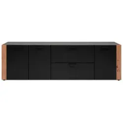Mid.you Lowboard Anthrazit/Eiche Artisan von MID.YOU