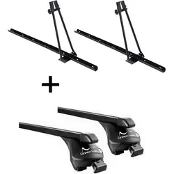 2x ORION Fahrradträger + Relingträger Quick L für BMW Serie 2 Active Tourer - Praktisches Set mit 2x Fahrradträgern und einem Relingträger für BMW Serie 2 Active Tourer ab 2014. Ideal für den sicheren Transport von bis zu 2 Fahrrädern. Einfache Montage und vielseitige Einsatzmöglichkeiten.