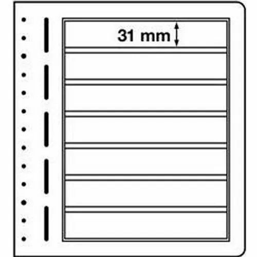 Leuchtturm (330332) Blankoblätter, 7er Einteilung, 190x 31 mm