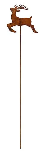 Rost Gartenstecker Hirsch 112 cm