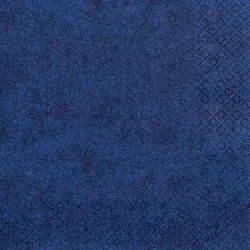 Home Fashion, Modern Colours dark blue, Lunch-Servietten aufgefaltetes Maß 33 cm x 33 cm, im Viertelfalz, 20 Stück pro Pack