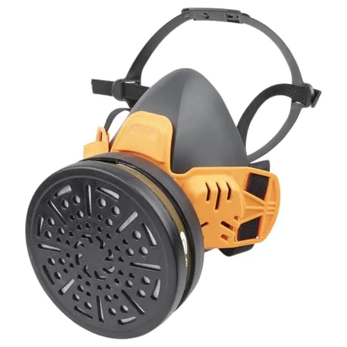 wolfcraft Atemschutzhalbmaske mit Wechselfilter A1 I 4950000 I Atemschutzsystem für den Einsatz mit Wechselfiltern verschiedener Filterklassen - gem. PSA-Verordnung - Made in Europe