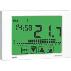 Vemer Chronothermostat zur Wandbefestigung VE453700 Chronos 230 weiß, I32574