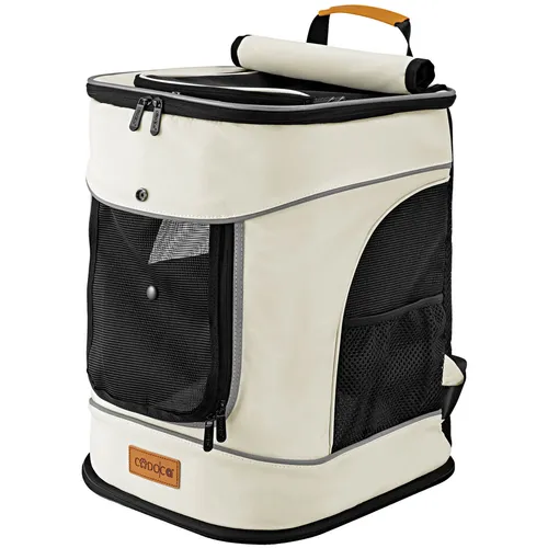 Cadoca Tiertransporttasche Rucksack für Hunde und Katzen