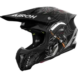 AIROH Twist 3 Arcade Crosshelm schwarz matt grau rot von AIROH