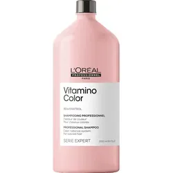 Loreal Serie Expert Vitamino Resveratrol Shampoo 1,5 L - Shampoo für coloriertes Haar, sanfte Reinigung, erhält Glanz und schützt die Farbe.