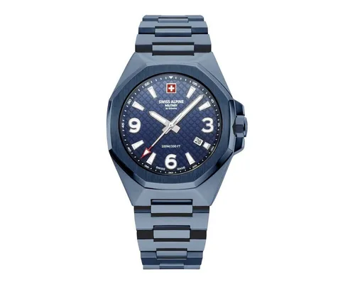 Swiss Alpine Military Herren Analog Uhr mit Edelstahlarmband - Elegante Armbanduhr mit Schweizer Quarzwerk, 10 bar Wasserdichtigkeit und hochwertigem Edelstahlarmband für maximalen Tragekomfort.
