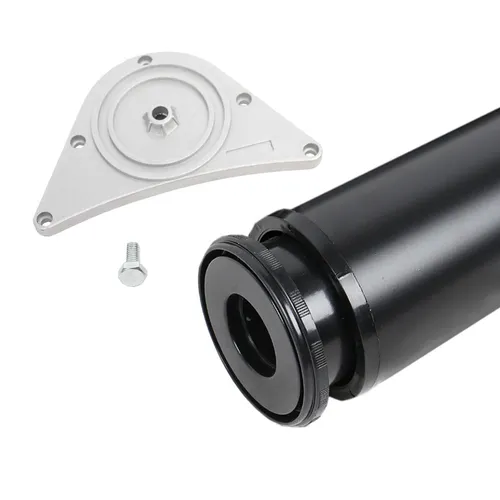 Möbelfuss Tischbein aus Metall ø80mm Höhe 1100mm Bistrotischfuss Schwarz