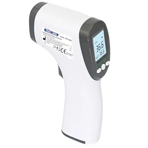TECH-MED Infrarot-Thermometer TM-F - Berührungsloses elektronisches Thermometer für einfache und schnelle Temperaturmessungen. Ideal für den täglichen Gebrauch.