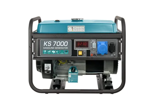 Könner & Söhnen KS 7000 Stromerzeuger 5500W - Stromaggregate mit 13 PS Benzinmotor, automatischem Spannungsregler und 25L Tank, ideal für Haus, Garage oder Werkstatt.