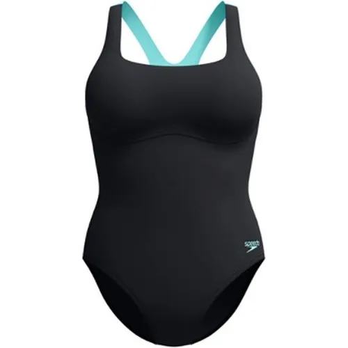 Speedo Badeanzug black 3 - Sportlicher Badeanzug in schwarz, ideal für Schwimmer. Fällt klein aus, bitte eine Größe größer bestellen. Aus 100% Polyester für optimalen Komfort.